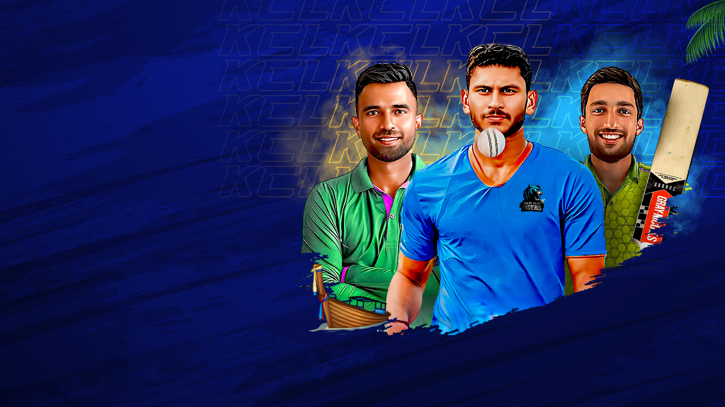 Kerala cricket league t20 2024 cricket banner
