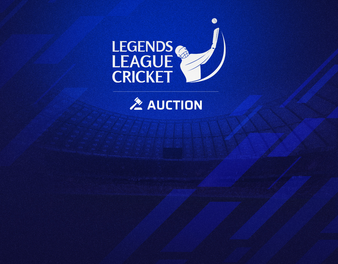 Auction of legends league cricket banner