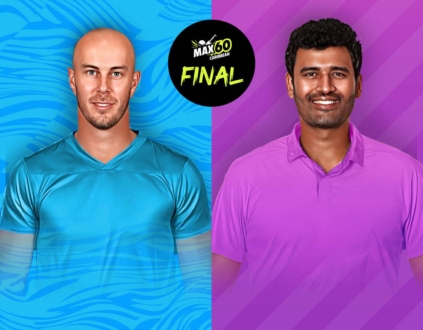 Final of max60, 2024: caribbean tigers vs new york strikers banner