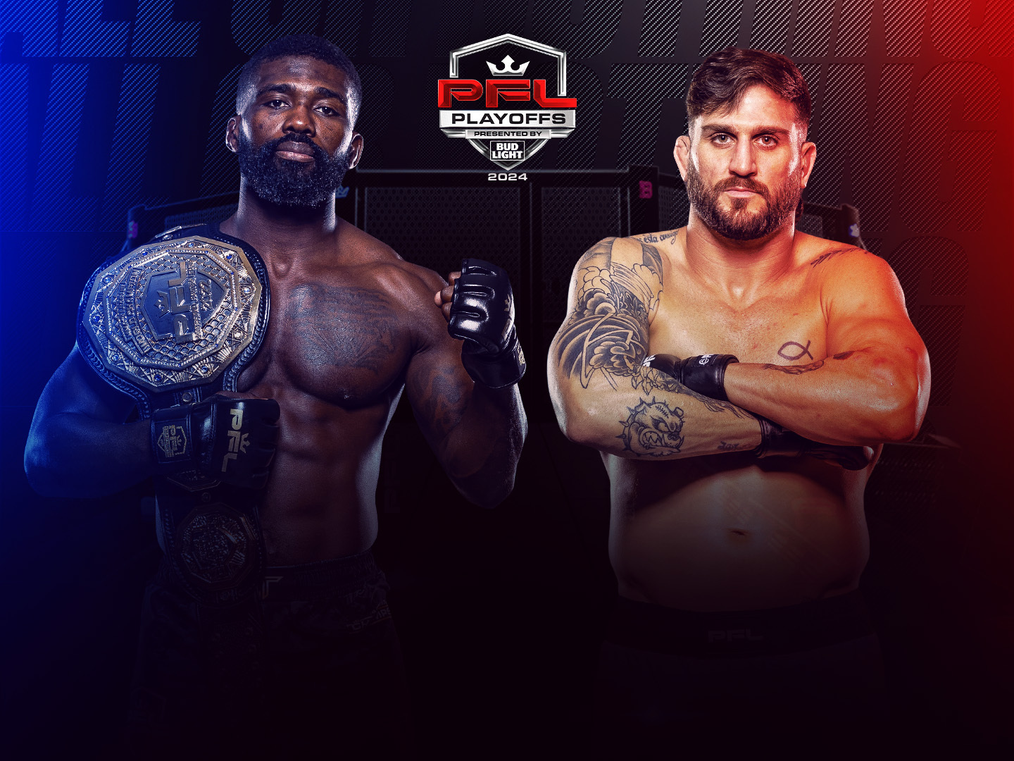 Light heavyweights & lightweights of professional fighters league banner
