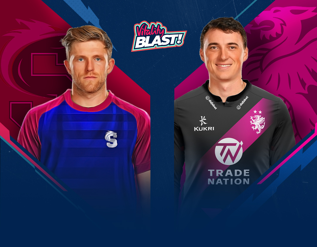 Match #129 of vitality blast t20, 2024: northamptonshire vs somerset banner