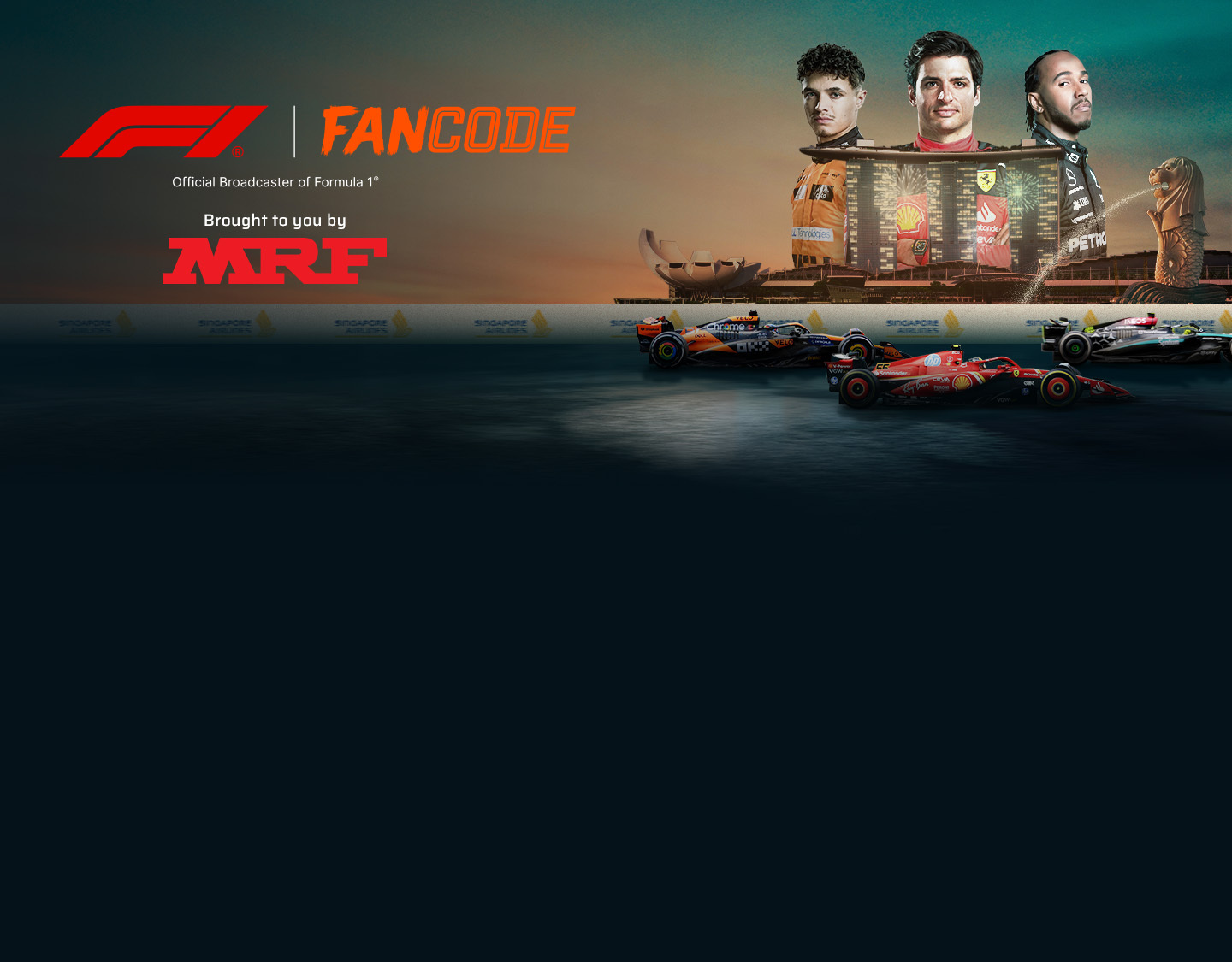 F1 singapore airlines singapore grand prix formula 1 match card
