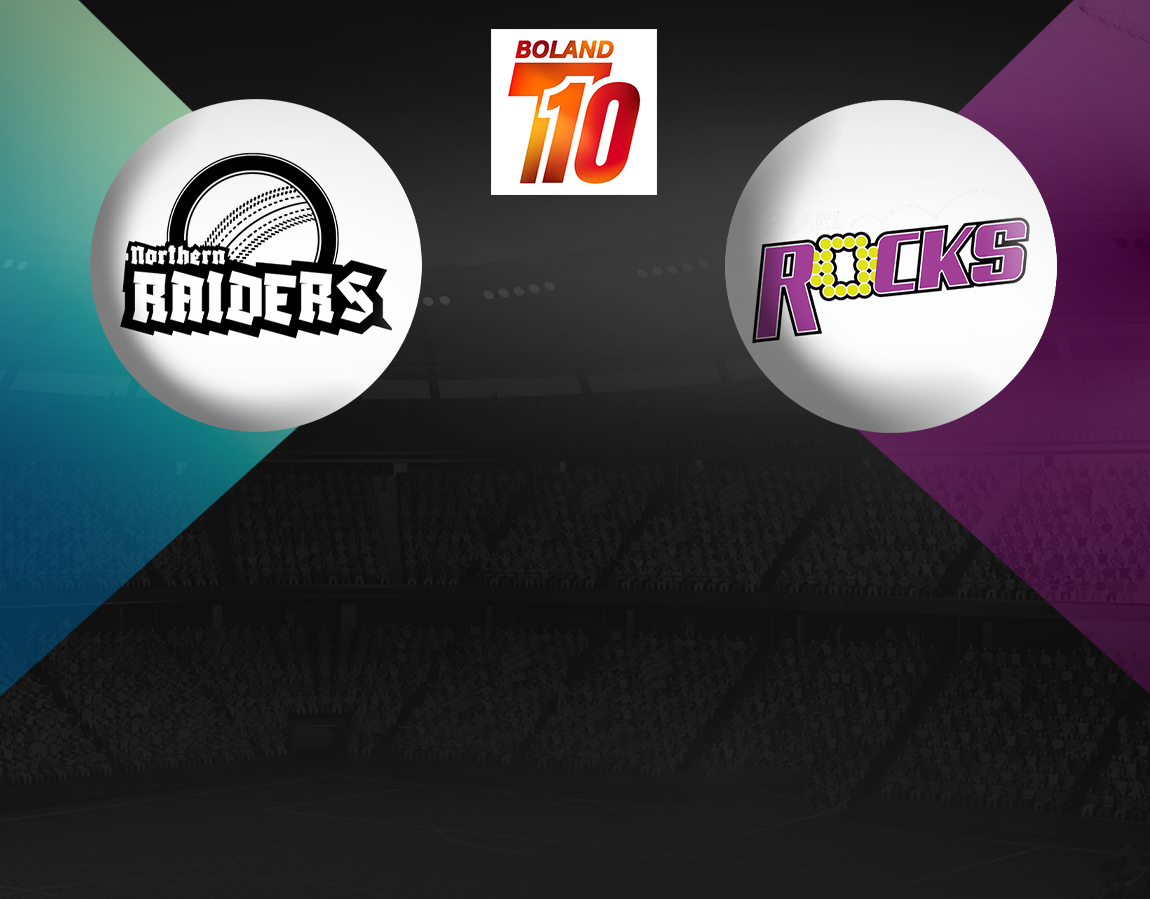 Match 12 of boland t10 league, 2024: northern raiders vs paarl rocks banner