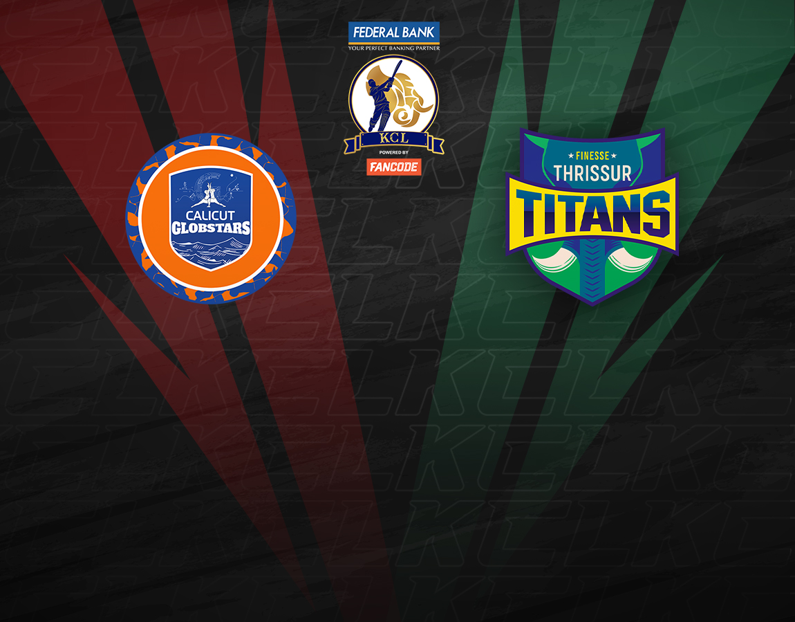 Match 12 of kerala cricket league t20 2024: calicut globstars vs thrissur titans banner