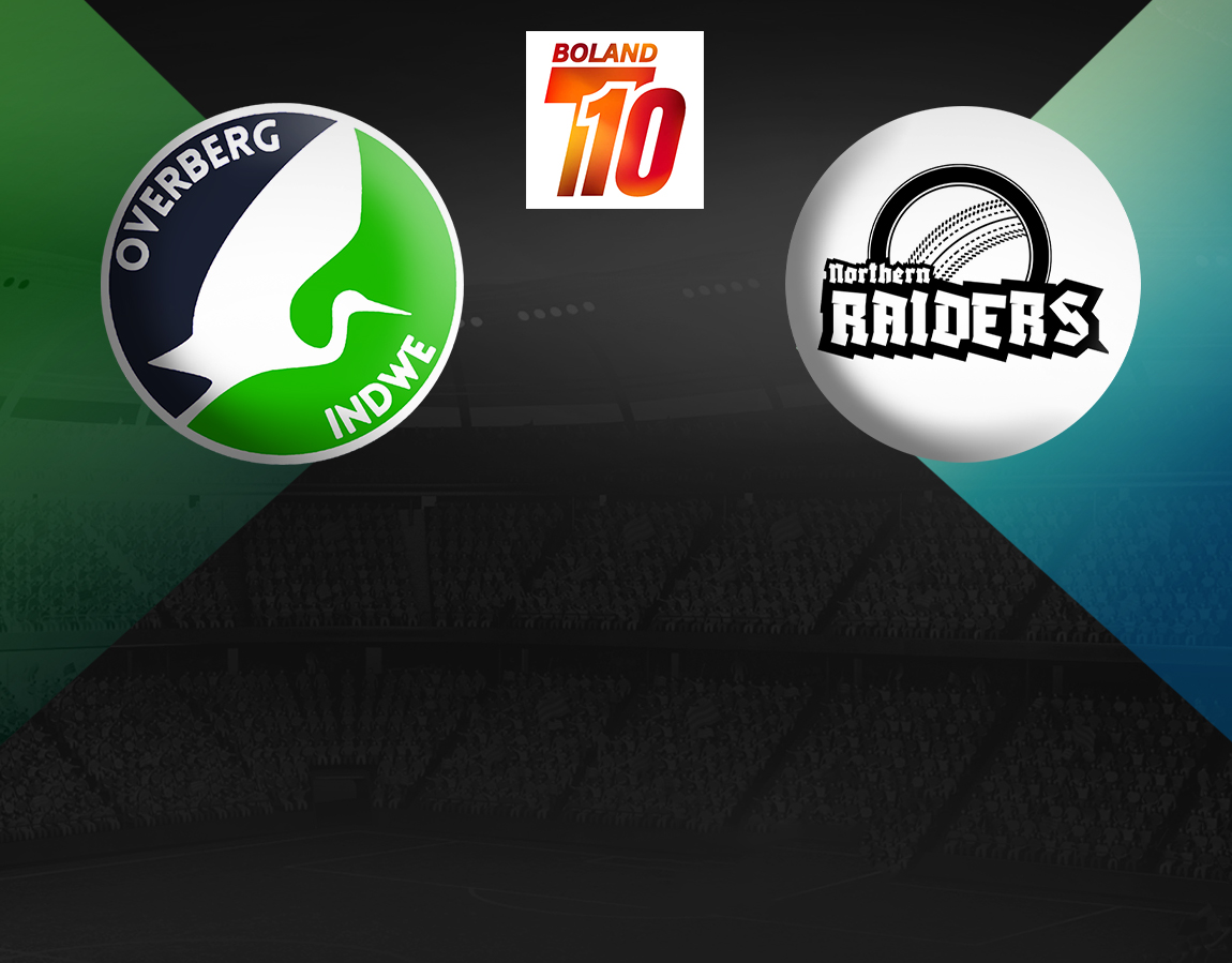 Match 16 of boland t10 league, 2024: overberg indwe vs northern raiders banner