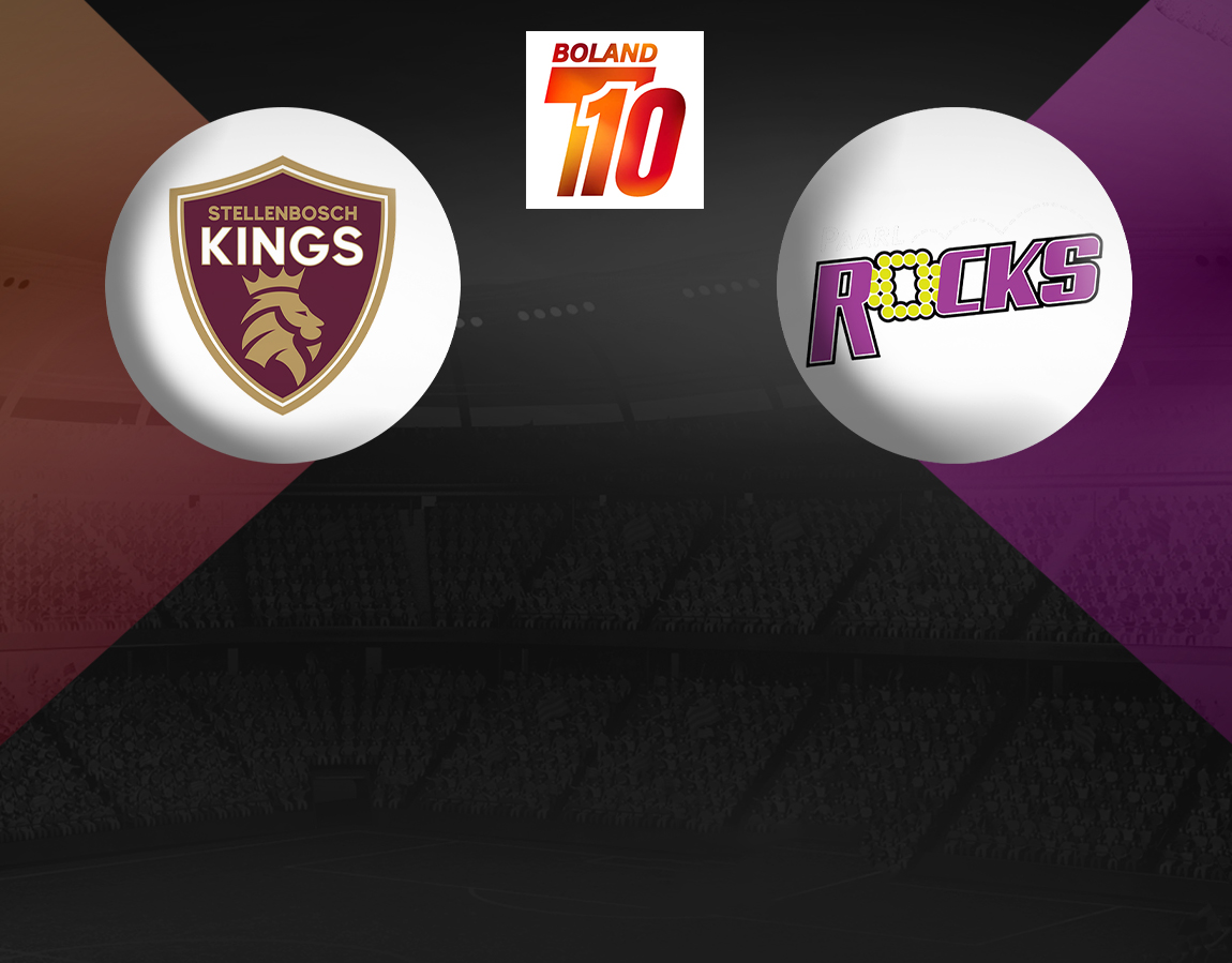 Match 18 of boland t10 league, 2024: stellenbosch kings vs paarl rocks banner
