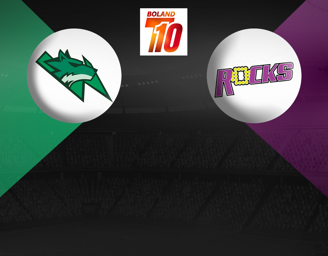 Match 26 of boland t10 league, 2024: wellington wolves vs paarl rocks banner