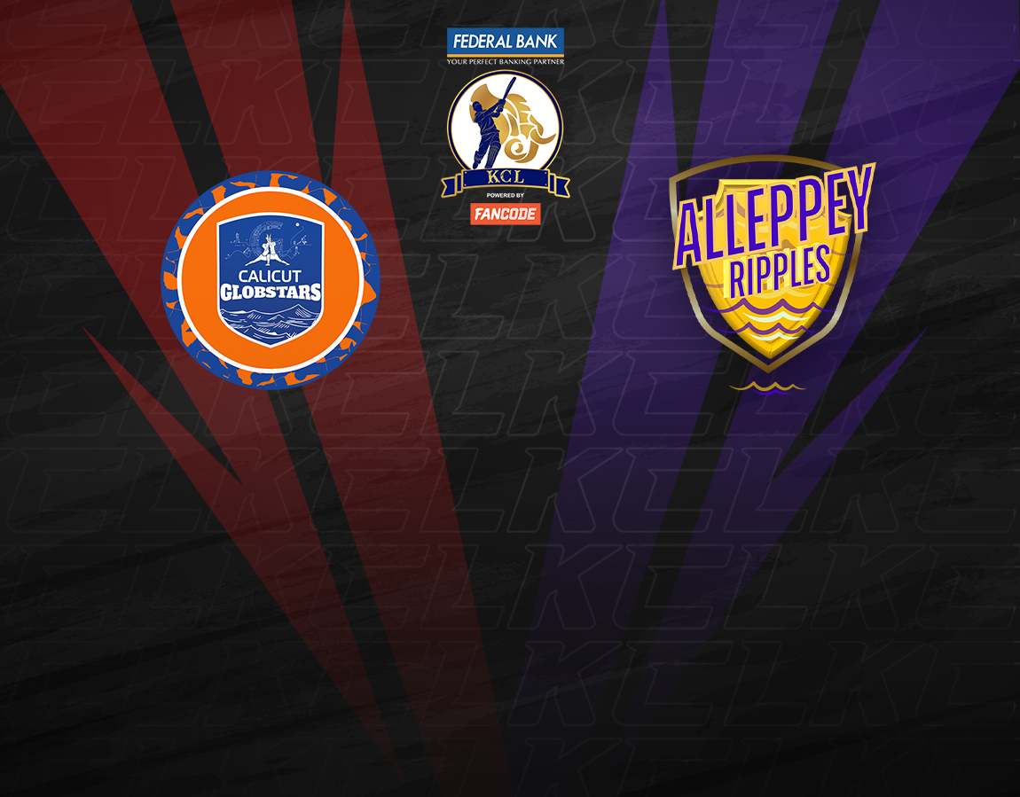 Match 29 of kerala cricket league t20 2024: calicut globstars vs alleppey ripples banner