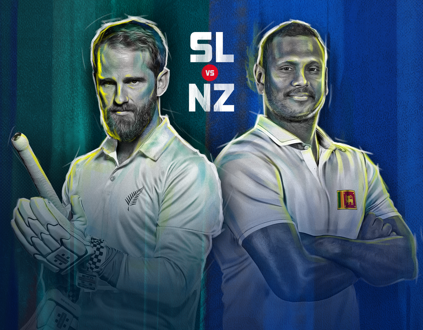 1st test of new zealand tour of sri lanka, 2024: sri lanka vs new zealand banner